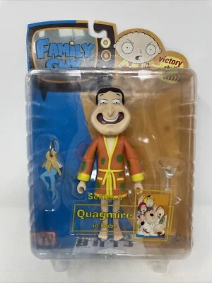 "Figura de acción Family Guy Mezco Quagmire con bata (naranja) 6"" serie 8 2007" Foto 1 de 4