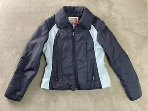 Vintage Jean Claude Killy Ski Jacket Women’s (16) Medium Snow Nylon Retro Blue - Picture 1 of 17