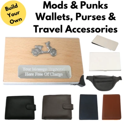 Mods & Punks Wallets Card Holders & Custom Leather Travel Goods - Image 1 of 3