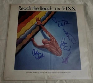 The Fixx firmato Reach the Beach Lp JSA COA - Foto 1 di 2