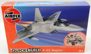Airfix Quick Build Model Aircraft Kit J6005 - F22 Raptor - Foto 1 di 5