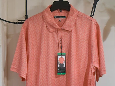 Pebble Beach Men's Dry-Luxe Performance Golf Polo-XL XXL . select colors - Image 1 of 4