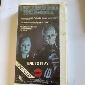 Hellbound: Hellraiser II - Time To Play VHS. 1988 UNRATED HORROR - Picture 1 of 11