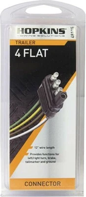 Conector de extremo de remolque plano de 4 cables Hopkins 48115 Foto 1 de 3