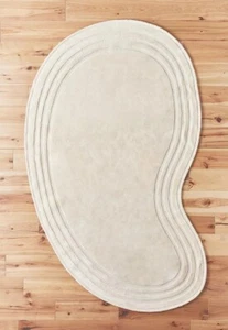 Irregular Shape High & Low Pile, Hand-Tufted 100% Wool Soft Area Rug Carpet - Imagen 1 de 7