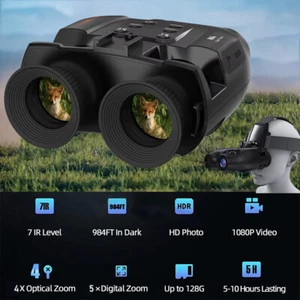 Night Vision Goggles Adults Binoculars with Camera Infrared Goggles For Hunter - Picture 1 of 24