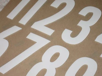 PITTSBURGH Football Helmet Numbers Decals FULL Size (2) Sheets 3M 20MIL - Image 1 of 4