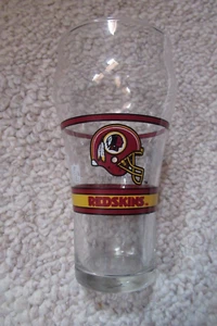 VINTAGE WASHINGTON REDSKINS NFL SUPER SCHÜSSEL XXII COCA-COLA TRINKGLAS - Bild 1 von 2