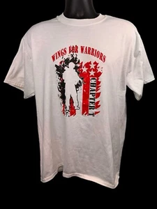 Camiseta blanca manga corta Wings for Warriors Chapter talla grande - Imagen 1 de 6
