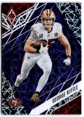 2022 Panini Phoenix Purple Lazer #55 GEORGE KITTLE  /99 San Francisco 49ers  - Image 1 of 2
