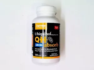 JARROW FORMULAS UBIQUINOL QH-ABSORB 100mg 120 SOFTGELS EXP. 03/2026 - Picture 1 of 3