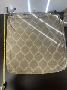 Hampton Bay Cushion Guard Toffee Trellis Cushion Slipcover - Set Of 4 Covers - Picture 1 of 3