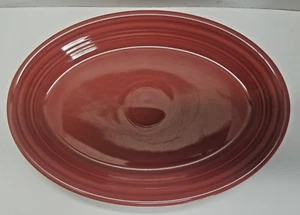 Fiesta Large Oval Serving Platter Persimmon 13.5" Homer Laughlin Retired Color - Picture 1 of 11
