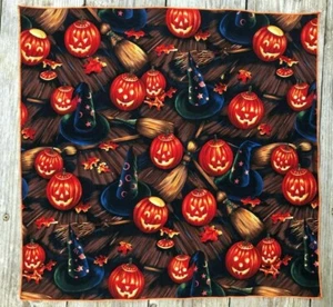 Dog HALLOWEEN SPOOKY Bandana/Scarf 20" x 20" Tie On Made in USA - Picture 1 of 3
