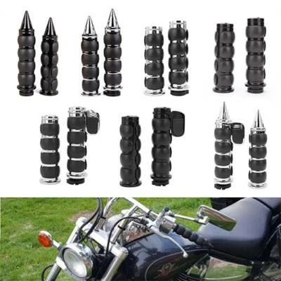 1" Motorcycle Black Handle Bar Hand Grips For Harley Sportster XL883 XL1200 - Image 1 of 3