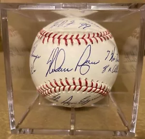 Nolan Ryan Autographed Heavily Inscribed STAT Baseball PSA DNA HOLO GEM MINT 10 - Picture 1 of 9