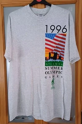 Hanes Atlanta Summer Olympic Games 1996 Grey T Shirt Size XL, Never Worn  - Image 1 of 4