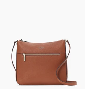 Kate Spade Leila Swingpack Crossbody Messenger Shoulder Bag Gingerbread Leather - Picture 1 of 5