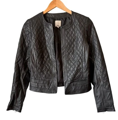 Halogen Faux Quilted Leather Jacket Size XS - Image 1 of 4