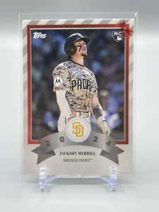 2024 Topps Winter Wonderland Jackson Merrill #12 San Diego Padres GIFT WRAP - Picture 1 of 2