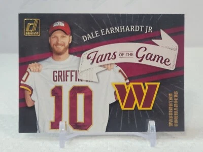 Dale Earnhardt Jr. 2022 Donruss Fans Of The Game NFL Insert #FG DE Commanders  - Image 1 of 2