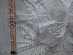 Fransenborte 15cm hoch in weiß Gardinen Franse - Bild 1 von 4