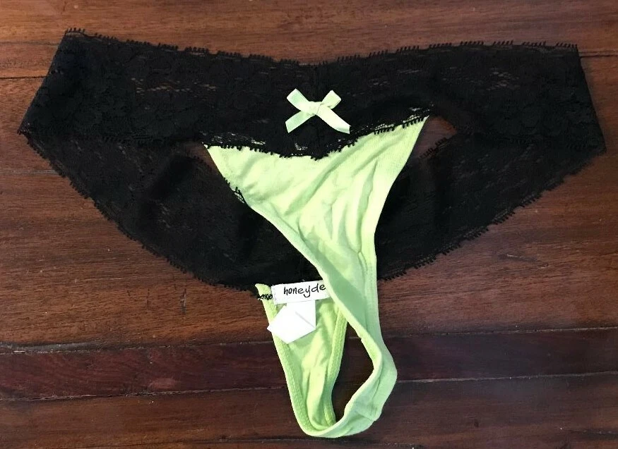 Nuevas bragas de tanga con ribete de encaje íntimas Honeydew Foto 1 de 1