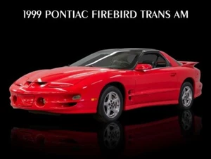 1999 Pontiac Firebird Trans Am in Red NEW METAL SIGN: 9 x 12" & Ships Free - Picture 1 of 1