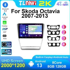 Radio HD de 10" con sistema de navegación pantalla táctil HD para Skoda Octavia 07-13 TL7plus - Imagen 1 de 32