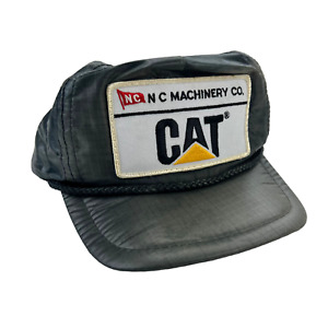 VTG CAT NC Machinery Caterpillar Snapback Cap Patch Trucker Hat