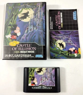 Sega Mega Drive Game In Box With Manual Castle Of Illusion Fast Tracked Shipping - Image 1 of 2