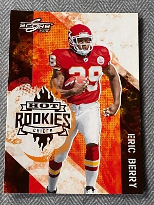 2010 Score Hot Rookies Kansas City Chiefs Football Card #10 Eric Berry - Image 1 of 2