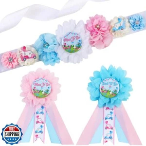 Cheerupp Golf Gender Reveal Umstandsschärpe Set, er oder sie Babyparty Bauch B - Bild 1 von 5
