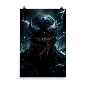 Impresión de póster de arte de pared Venom Marvel MCU obra de arte de simbionte oscuro de alta calidad - Imagen 1 de 5