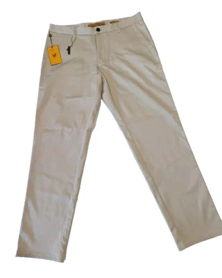 Pantalones suaves Enzo Tovare talla 34 beige calce recto 100 % algodón - informales de negocios Foto 1 de 4