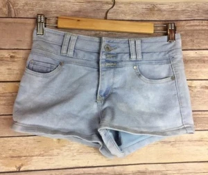 Blue Spice Womens Short Shorts Sz 1/2 Light Wash - Picture 1 of 10