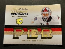09-10 O PEE CHEE Remnants BLANK BACK PROOF Miikka Kiprusoff Flames PER