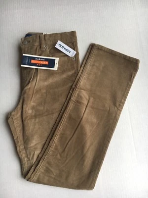 Old navy khaki built-in flex karate corduroy adjust waist pants for boys. sze 10 - Image 1 of 4