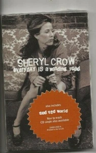 SHERYL CROW EVERY DAY IS A WINDING ROAD/SAD SAD WORLD USA CASSETTE SINGLE,SEALED - Picture 1 of 2
