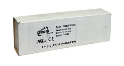 GEMS SENSORS 2200BGG100HA3UA PRESSURE TRANSDUCER 7-35VDC 4-20mA 0-100PSIG NSMP * - Image 1 of 4