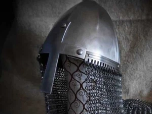 Casco de Trnchine, balcánico/bizantino, acero suave de 2 mm, casco del siglo X - Imagen 1 de 2