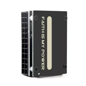 Adaptateur 24 broches 90 degrés 24 broches prises d'alimentation carte mère cartes mères connecteur d'alimentation - Photo 1/7