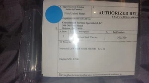 PT6 Engine Carbon Oil Seal Carrier- 3015399 - Inspected Tag - Bild 1 von 1
