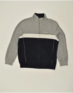 CHAMPION Mens Tracksuit Top Jacket XL Grey Colourblock Cotton AJ07 - Picture 1 of 5