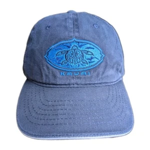 Vintage Crazy Shirts Kauai Sea Turtle Hat OS Blue Embroidered Slide Back Dad Cap - Picture 1 of 9