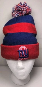 New Era New York Giants Knit Cap Hat Adult One Size Blue NFL Breast Cancer S88 - Picture 1 of 5