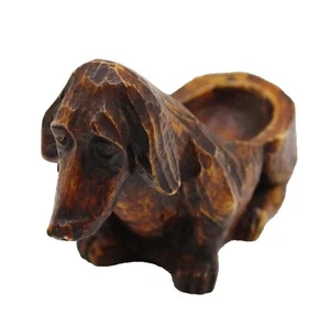 Vintage Comoy's of London bassotto basset hound cane pipa poggiapipe - Foto 1 di 6