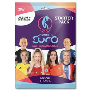 Topps UEFA Womens Euros 2025 Starter Pack Adesivi Ufficiali Collezione Pack Nuovo - Foto 1 di 5