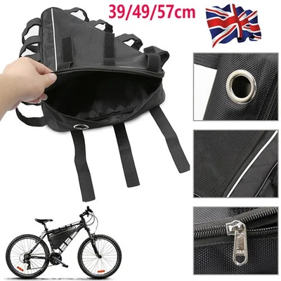 Mountain Bike Triangle Bag Electric Li-Ion Battery Case Bicycle Frame 39-57cm - Image 1 of 4