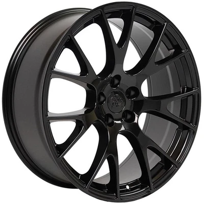 Gloss Black Wheel 20x9 for 2005-2023 Chrysler 300 - RVO2034 - Image 1 of 3